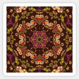 Dot Mandala Yellow Purple and Orange Sticker